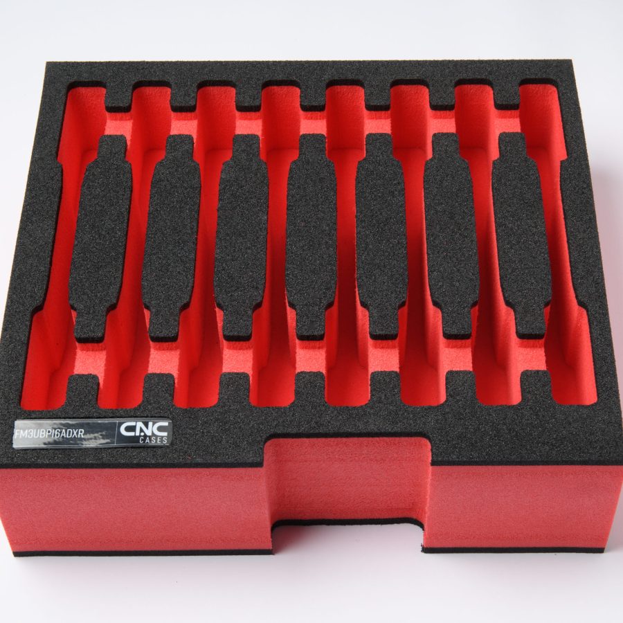 3U drawer foam designed to fit within 3u penn elcom rack drawers, fit's 16 Shure ADXR beltpacks