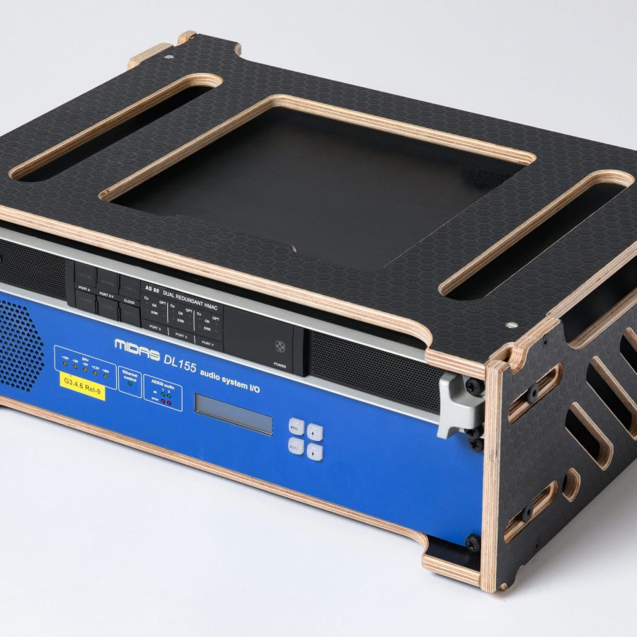 Our 3U Fly Rack available in 400mm depth, made from birch plywood 9mm