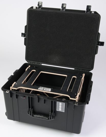 Fly Rack In Container 4U Fly Rack (400mm Depth) with Peli Air™ 1637 - CNC Cases